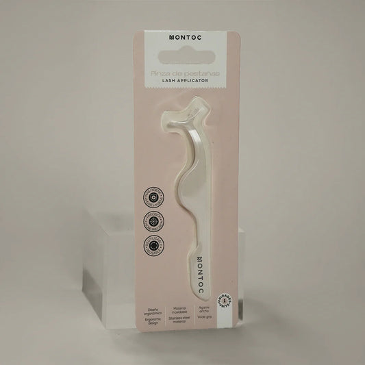 Pinza para pestañas de agarre ancho Montoc