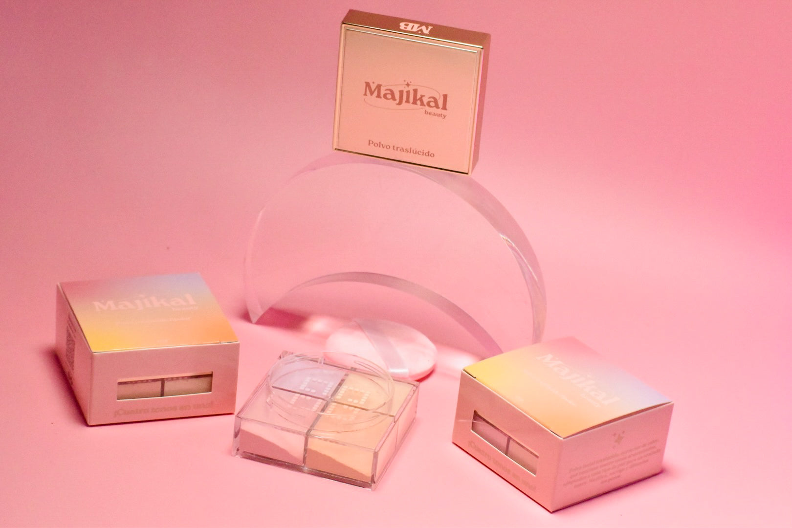 Polvo Suelto Traslúcido 4 Tonos Majikal