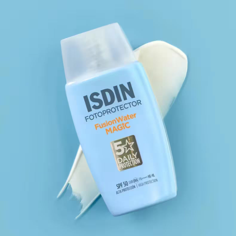 Isdin fotoprotector fusion water magic 50ml Hidratación y textura ultra ligera.