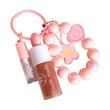 Duo nude + mini gloss hidratante – Bloomshell Llavero