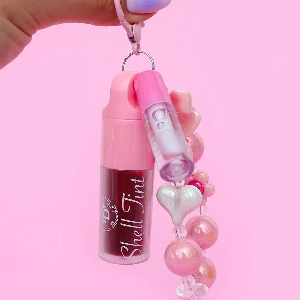 Duo Bloom Bow | Gloss Llavero con Flor Sonriente de Bloomshell