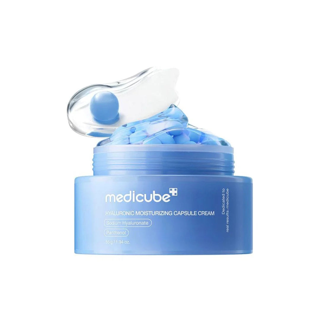 Crema hidratante con capsulas de ácido hialuronato medicube