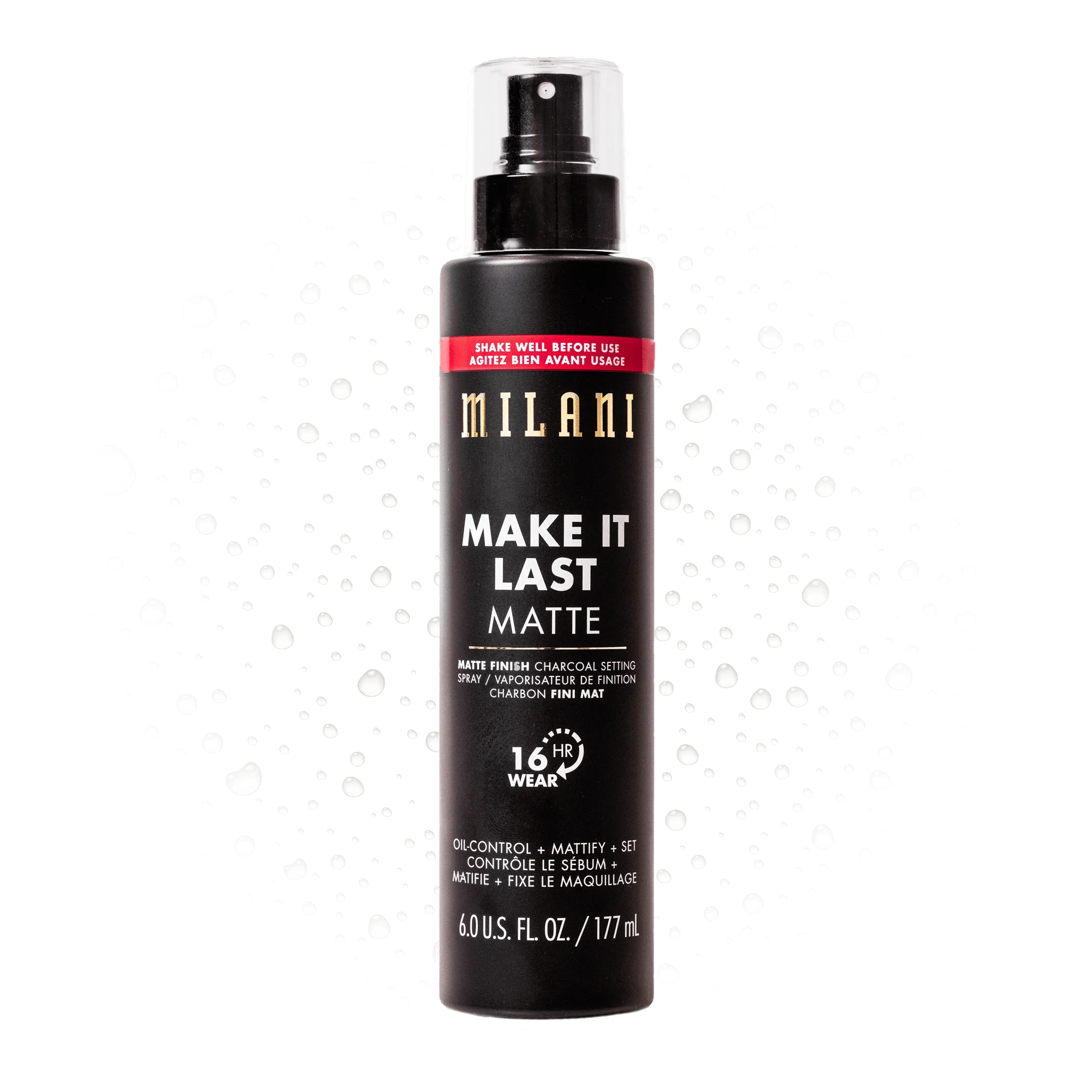Milani Make it Last Matte - Spray fijador de carbón con acabado mate