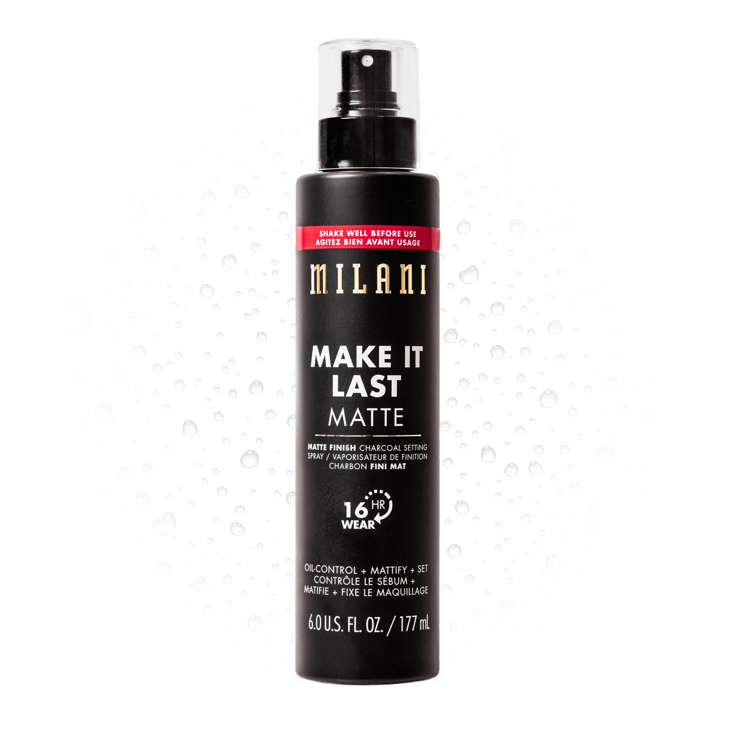 Milani Make it Last Matte - Spray fijador de carbón con acabado mate