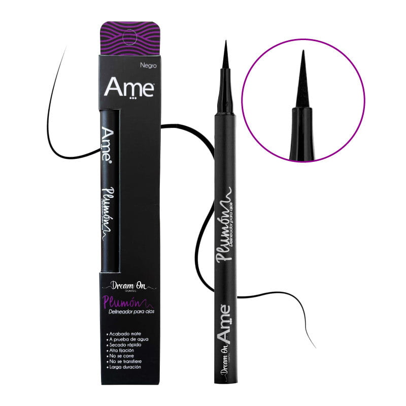 Plumón delineador de ojos Negro Midnight Ame