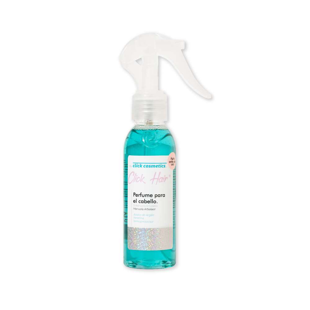 Perfume y protector para el cabello en splash Click Hair