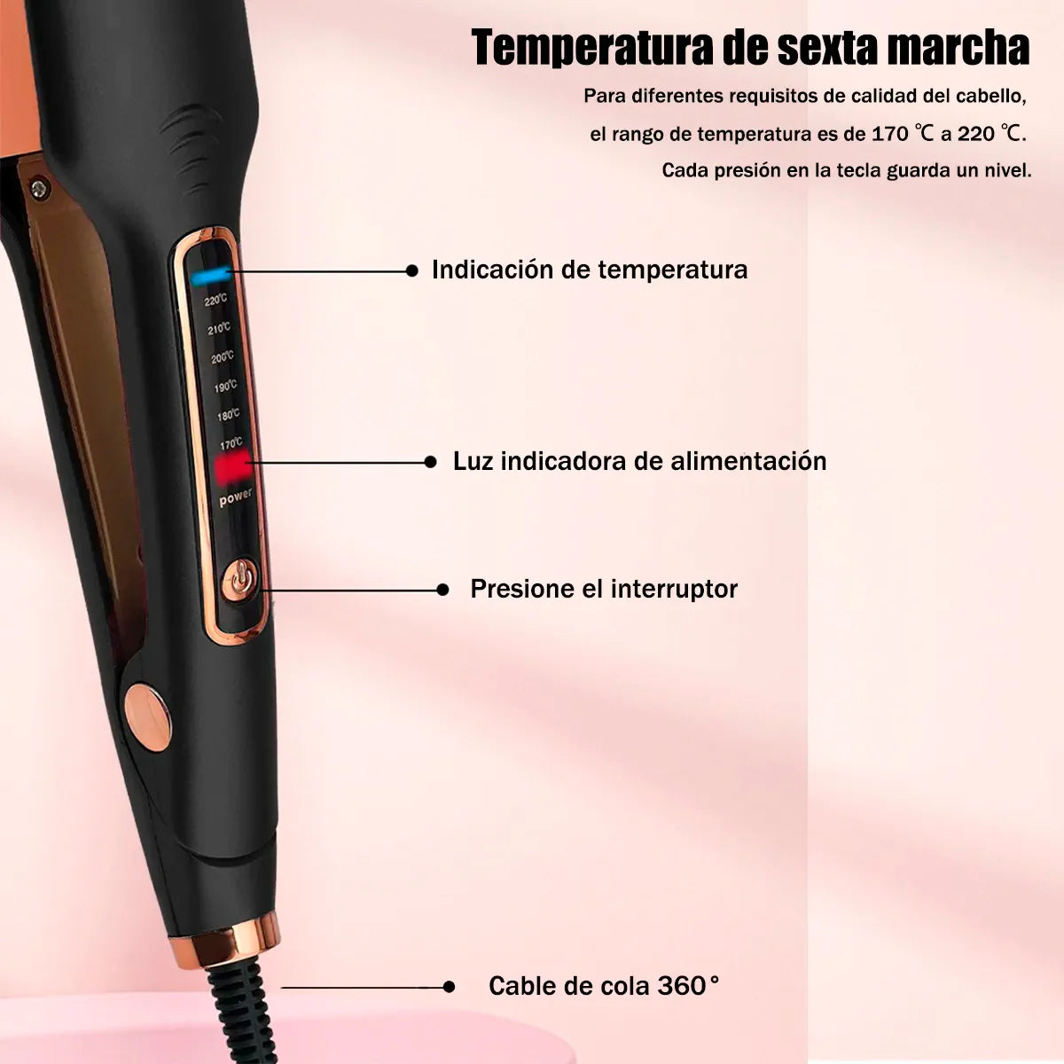 Plancha para cabello Asnova AS-890