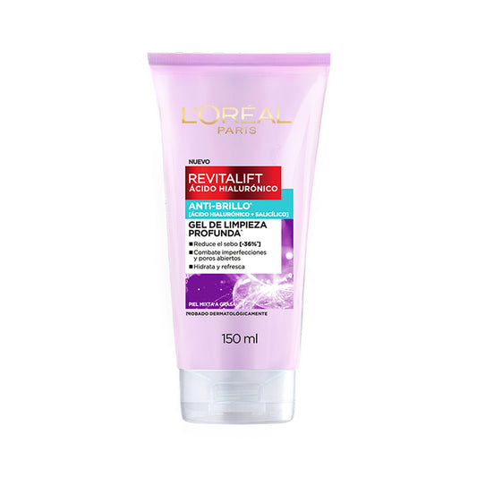 Revitalift Ácido Hialurónico Gel de Limpieza Anti-Brillo Tuwa 150ml