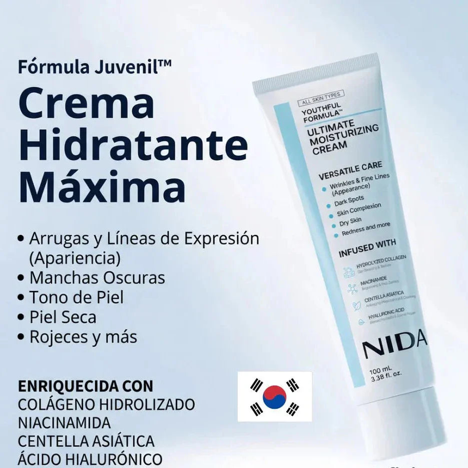 Crema hidratante con efecto tensor NIDA Youthful Formula™