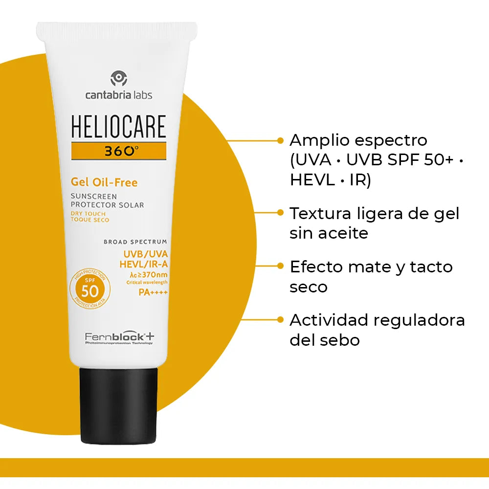 Protector Solar Heliocare 360 Gel Oil Free