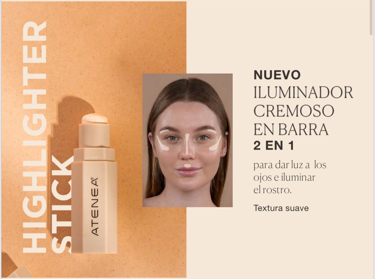 HIGHLIGHTER STICK - ILUMINADOR EN CREMA ATENEA