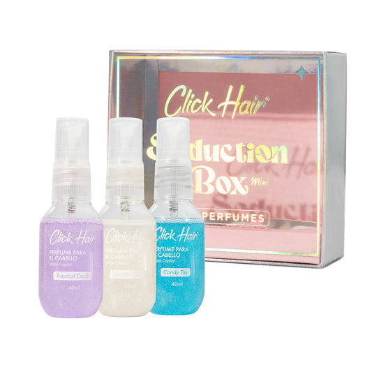 Kit de Perfumes Minis Click Hair Sedution Box Dulce Tentación