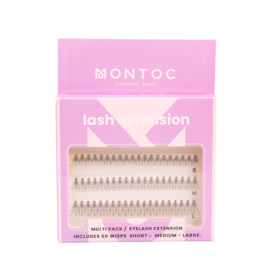 PESTAÑAS INDIVIDUALES LASH EXTENSION MULTI PACK MONTOC