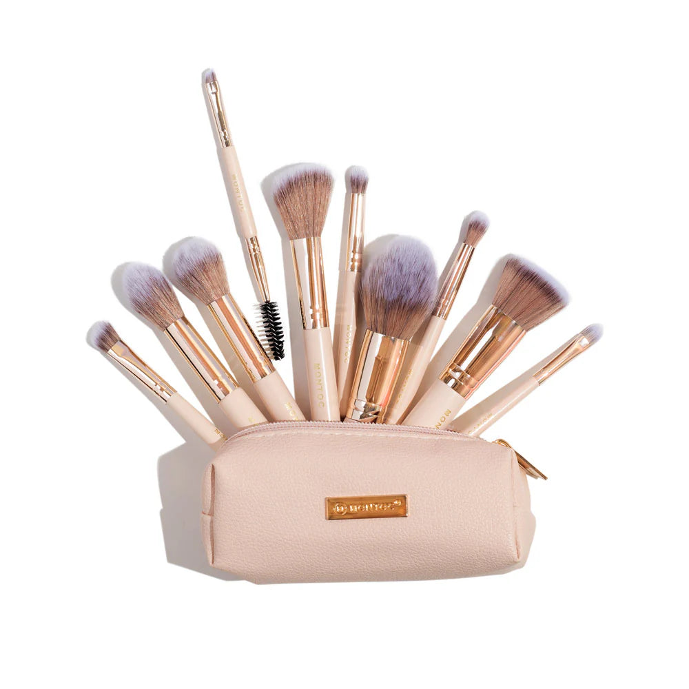 Kit mini brochas viajero nude Montoc